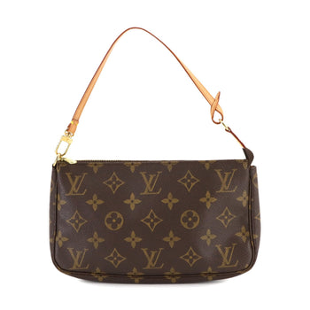 Louis Vuitton Monogram Pochette Accessoires Handbag M51980 Brown