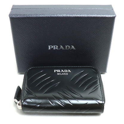 Prada Prada Round Coin Case Black 2Mm003 Ic