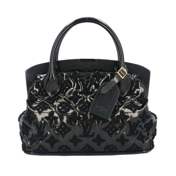 Louis Vuitton Lockit Bb Monogram Fascination Handbag Patent Leather M40604 Black