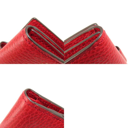 Gucci 449405 Interlocking G Outlet Bi-Fold Wallet Leather