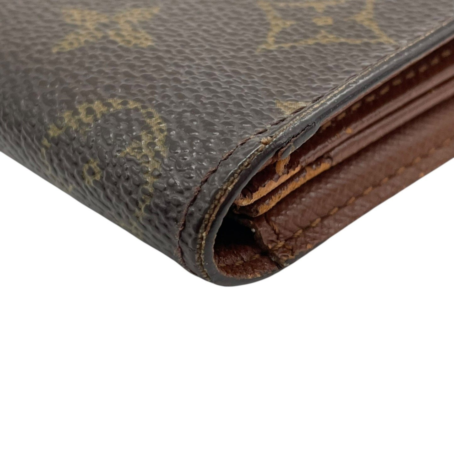 Louis Vuitton Japan Sangapur M60530 Monogram Bifold Business Card Case/Card Case/Pass Case Leather