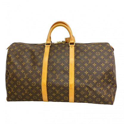 Louis Vuitton Monogram Keepall 55 Boston Bag M41424 Brown