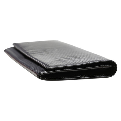 Cartier Happy Birthday Long Wallet Black Enamel