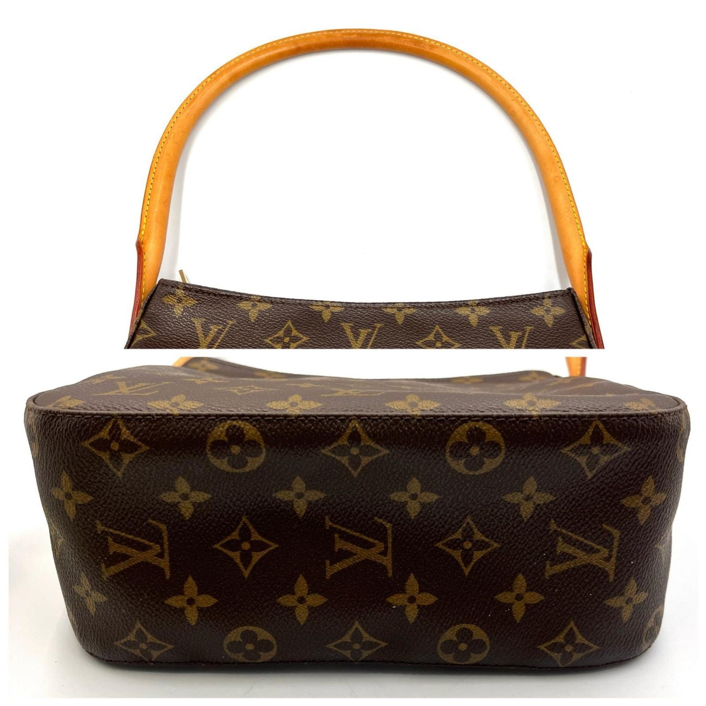 Louis Vuitton Looping Mm M51146 Monogram Canvas Brown Handbag