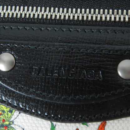 Gucci X Balenciaga 681710 Floral Round Zip Leather Long Wallet In Multicolor