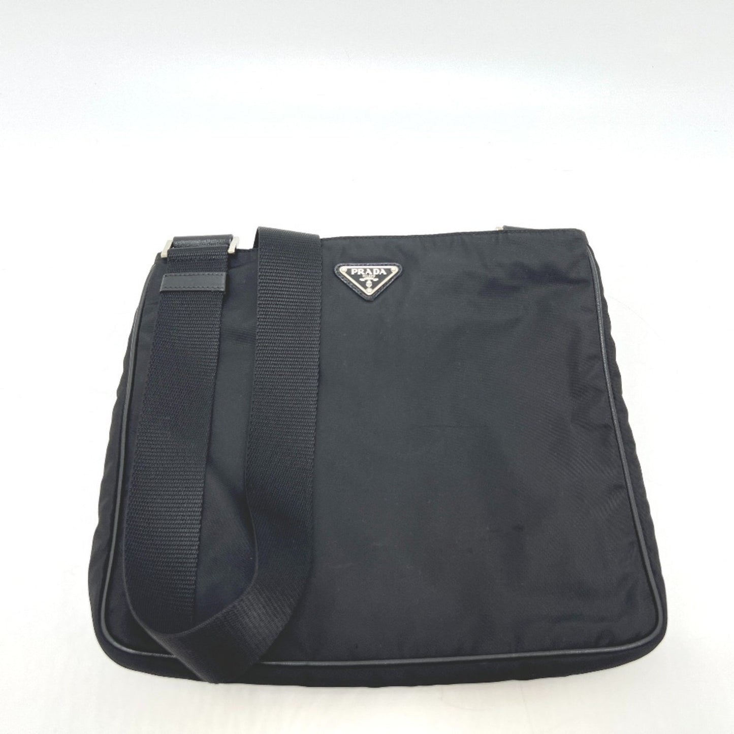 Prada Va0251 Triangle Plate Flat Bag Shoulder Nylon