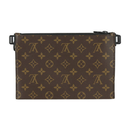 Louis Vuitton Louis Vuitton Trio Pouch Nm Shoulder Bag M59681 Monogram Canvas Empreinte Brown Black