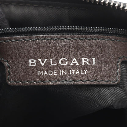 Bvlgari Weekend Shoulder Bag In Coated Canvas And Leather