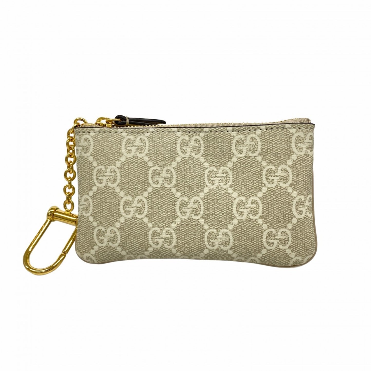 Gucci Gg Supreme Wallet/Coin Case 772321 Ivory