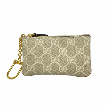 Gucci Gg Supreme Wallet/Coin Case 772321 Ivory