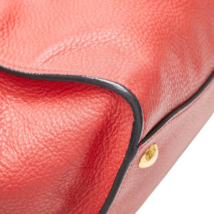 Prada 2-Way Handbag/Shoulder Bag Br5034 Red Leather
