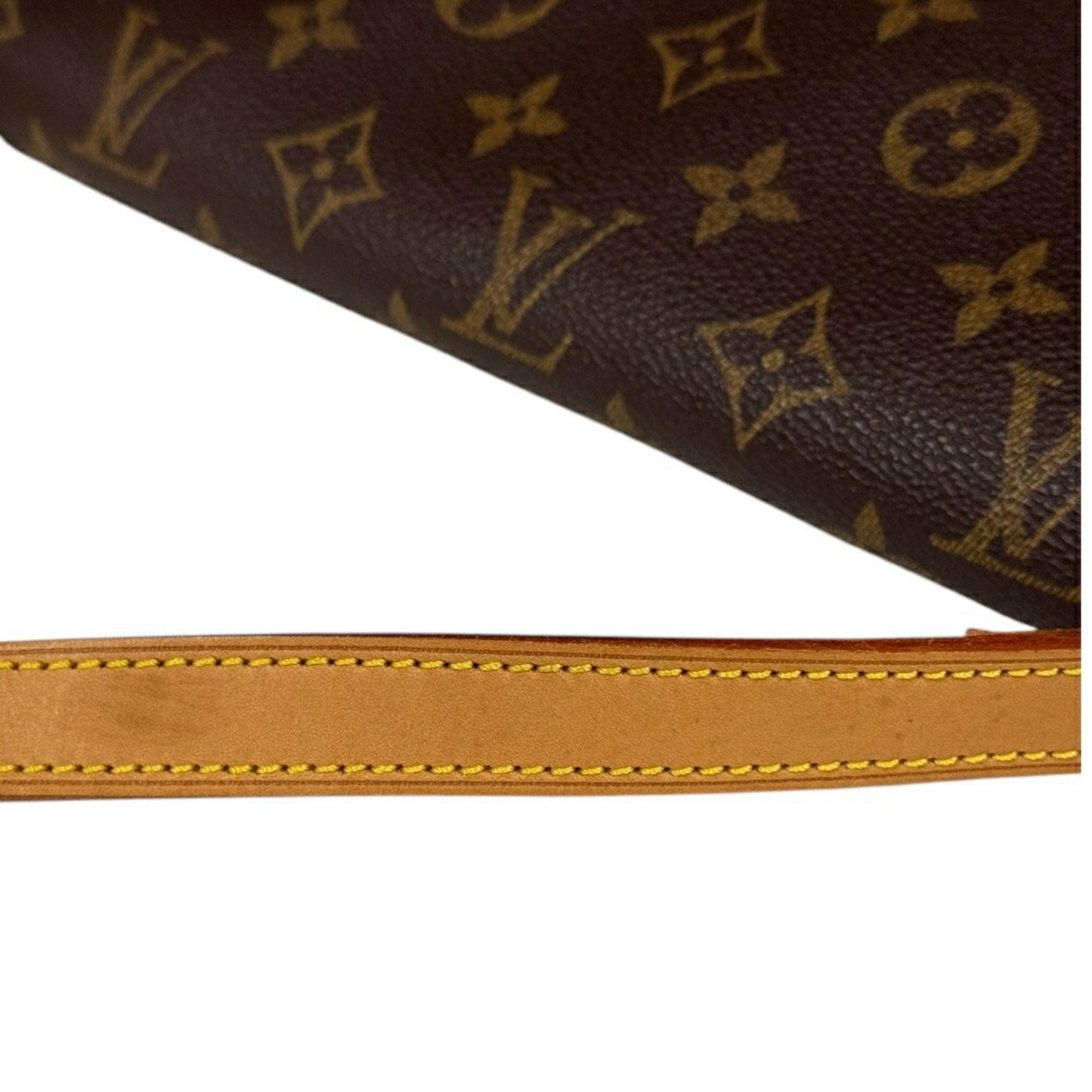 Louis Vuitton Musette Tango Monogram Shoulder Bag Canvas M51257 Brown
