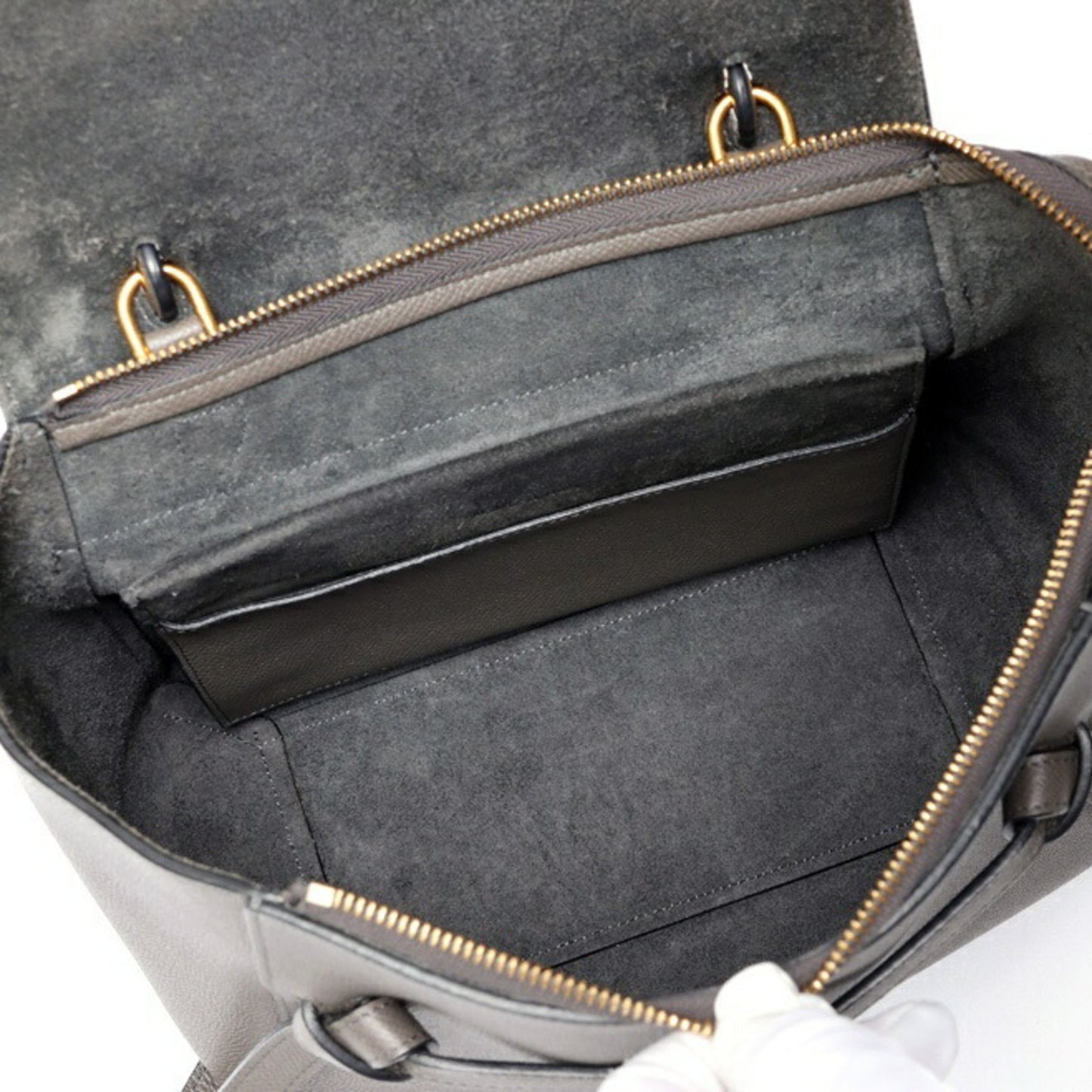 Celine Belt Bag Micro 189153Zva.10Dc 18015 Grained Calfskin Grey S-158435