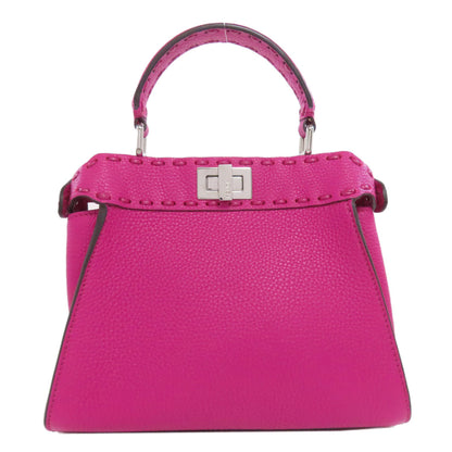 Fendi Mini Peekaboo 2-Way Handbag In Calfskin