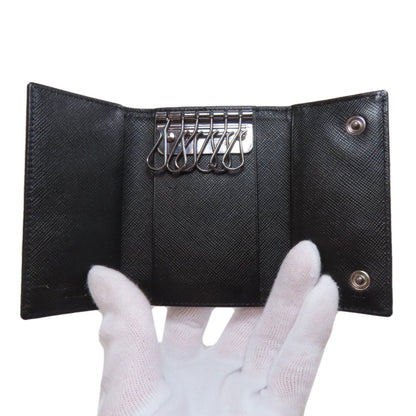 Prada Logo Metal Key Case