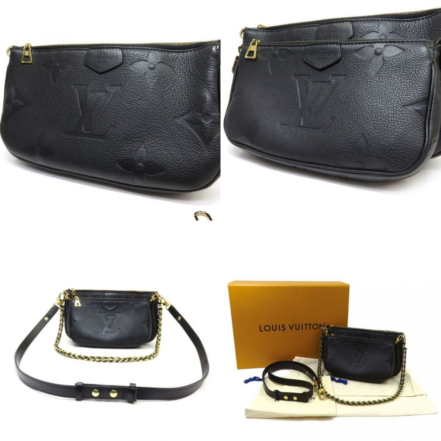 Louis Vuitton Monogram Empreinte Multi Pochette Accessoires Shoulder Bag M80399