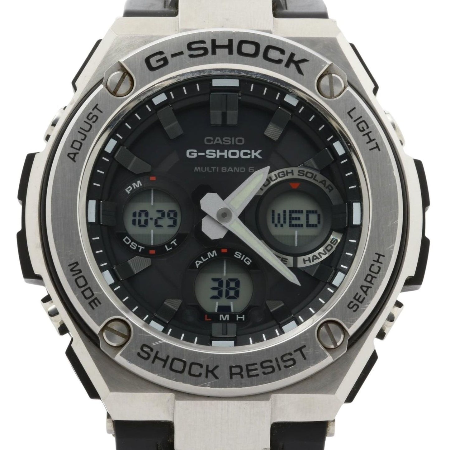 Casio Gshock Gsteel Gstw100 Series Watch (Gstw1101Ajf) Black Dial Resin/Stainless Steel