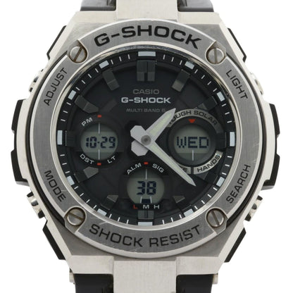 Casio Gshock Gsteel Gstw100 Series Watch (Gstw1101Ajf) Black Dial Resin/Stainless Steel