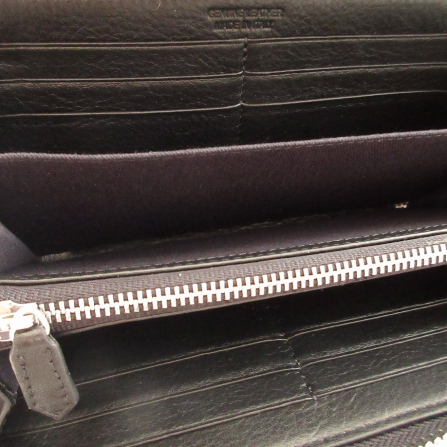 Unused Vivienne Westwood Orb Pattern Leather Black Round Zip Long Wallet 1657