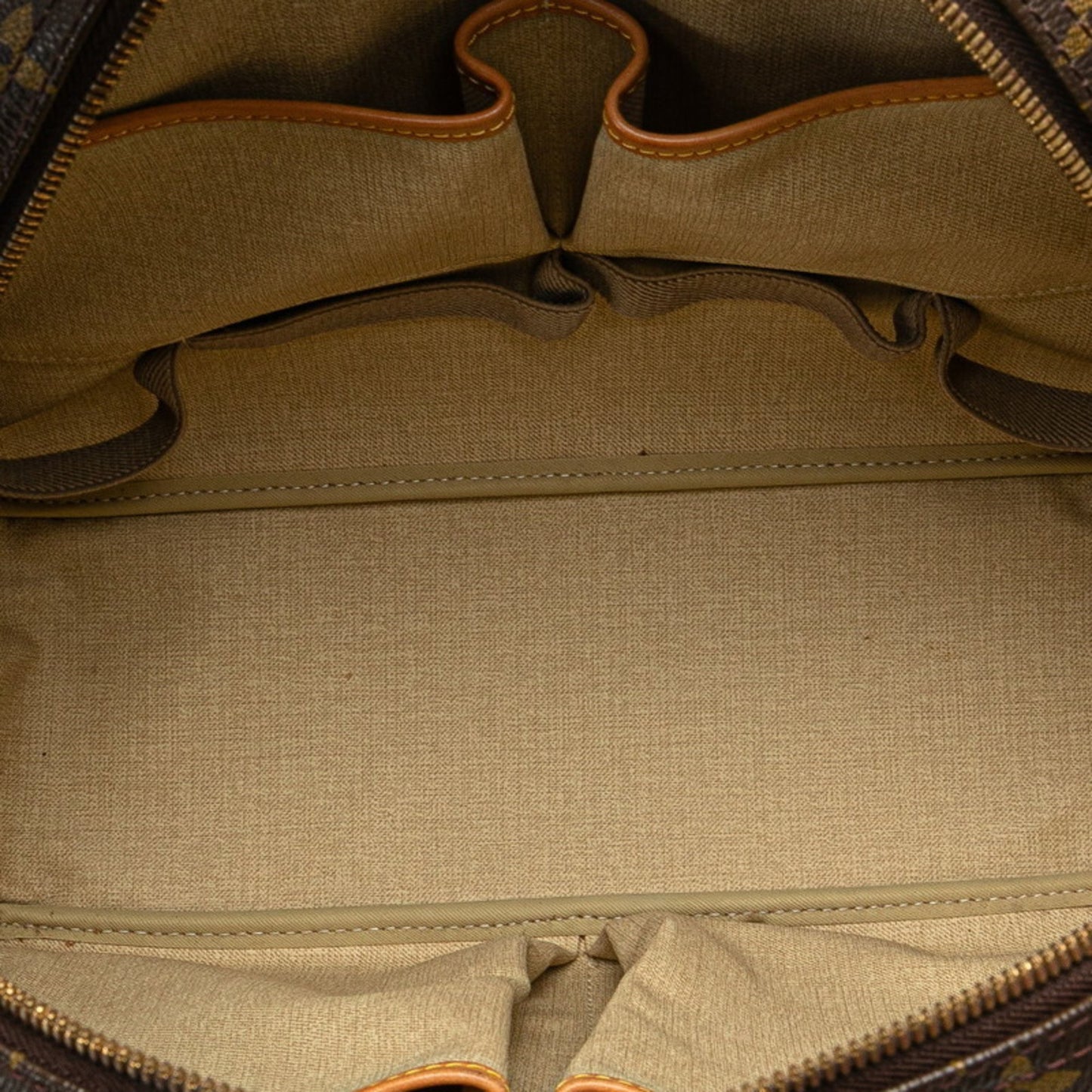 Louis Vuitton Monogram Deauville Handbag M47270 Brown Leather