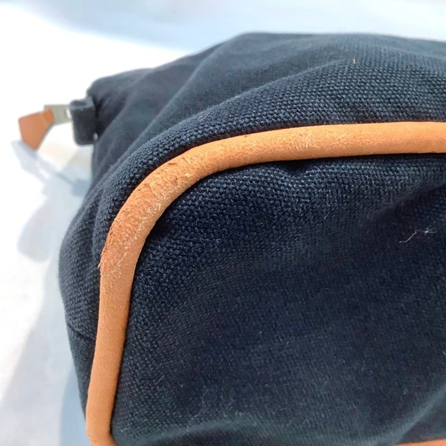 Hermes Herms Bolide Pouch Gm Black Canvas Kb-9530