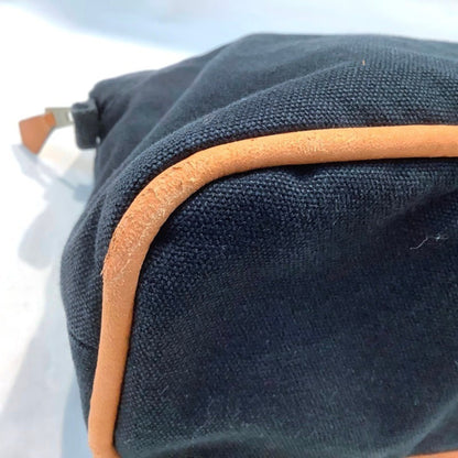 Hermes Herms Bolide Pouch Gm Black Canvas Kb-9530