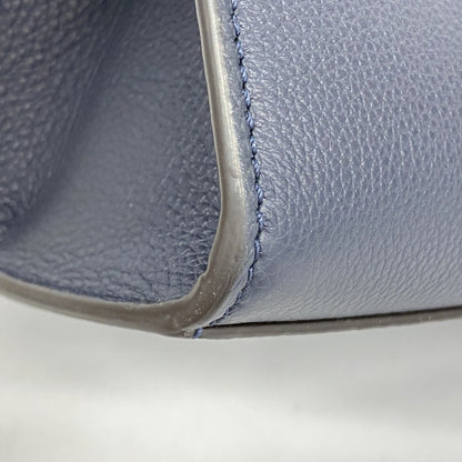 Fendi Roma Go To Leather Handbag In Navy