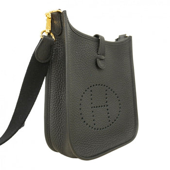 Leather Hermes Shoulder Bag Taurillon Clemence