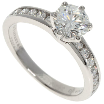 Tiffany & Co. Solitaire Channel Setting Diamond Ring In Platinum Pt950