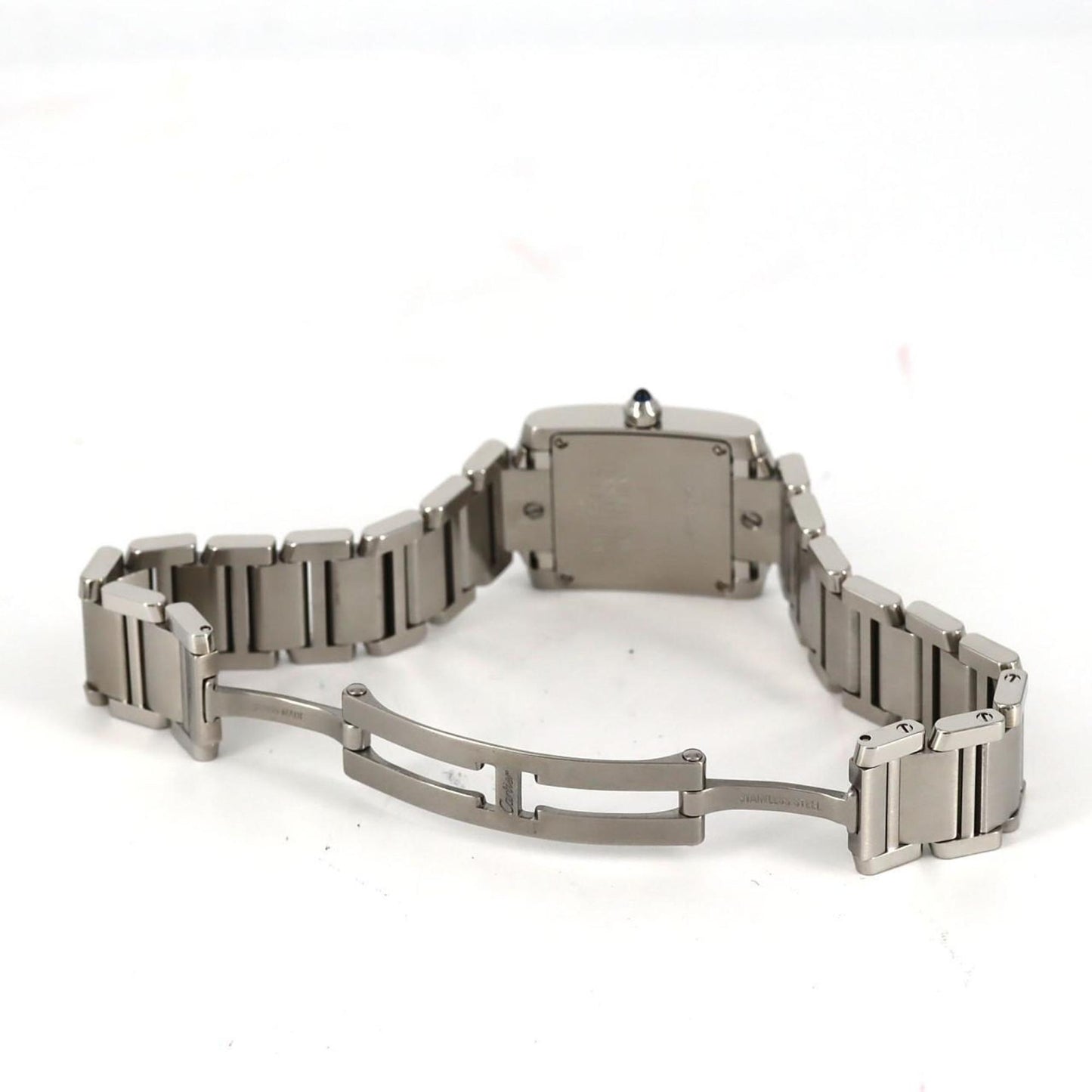 Cartier Tank Franaise Sm W51008Q3 Stainless Steel Quartz Watch