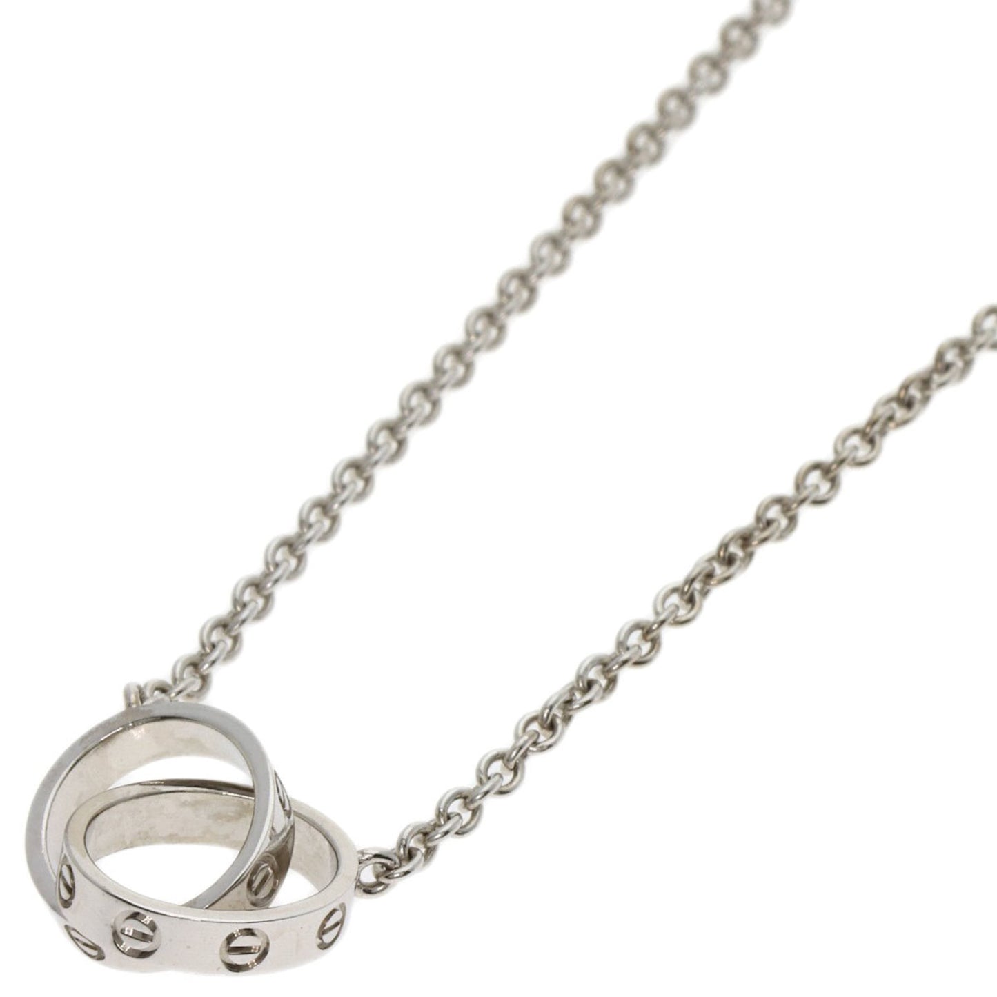 Cartier Baby Love Necklace In 18K White Gold