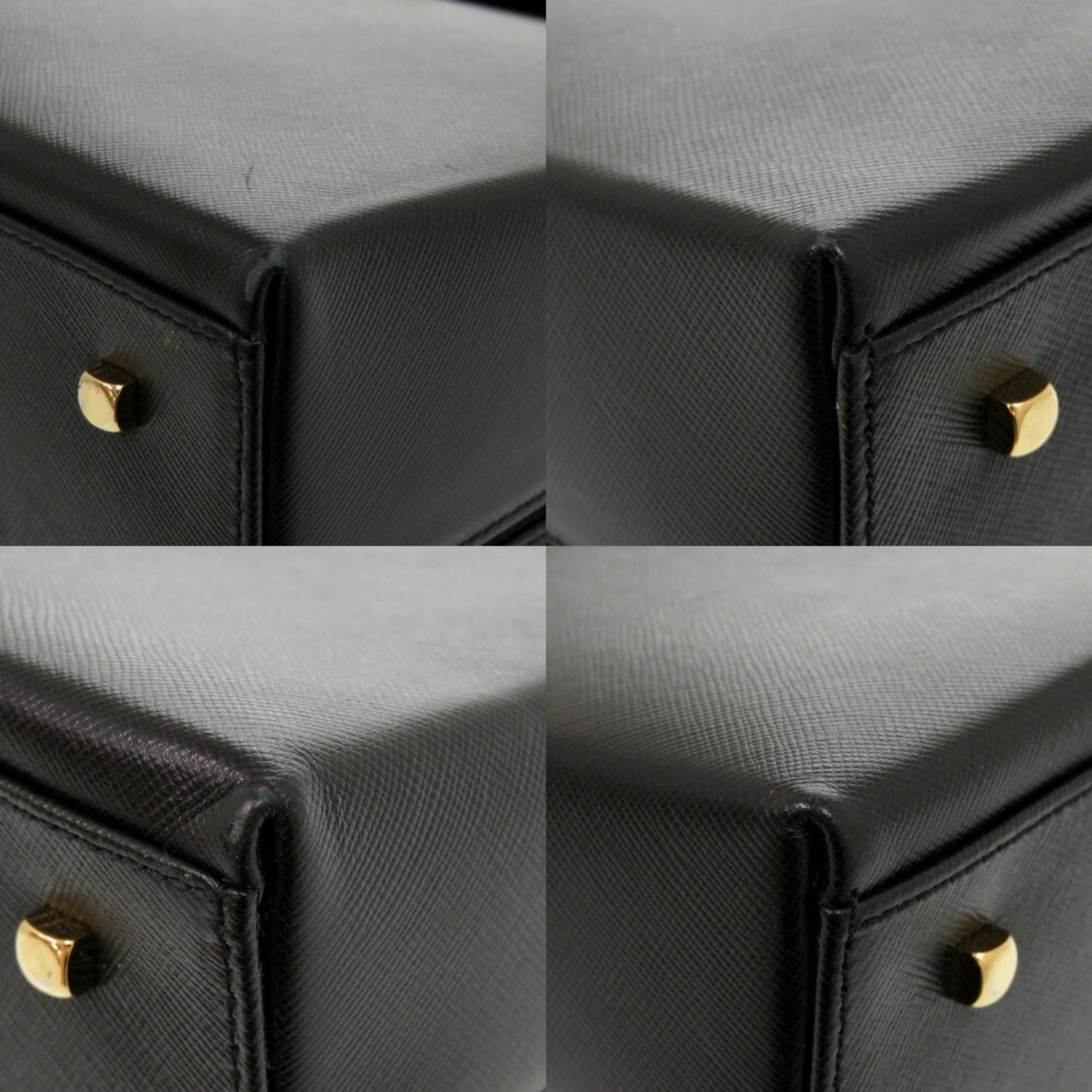 Salvatore Ferragamo Gancini Dy-21 8791 Leather Black Handbag 1410Salvatore