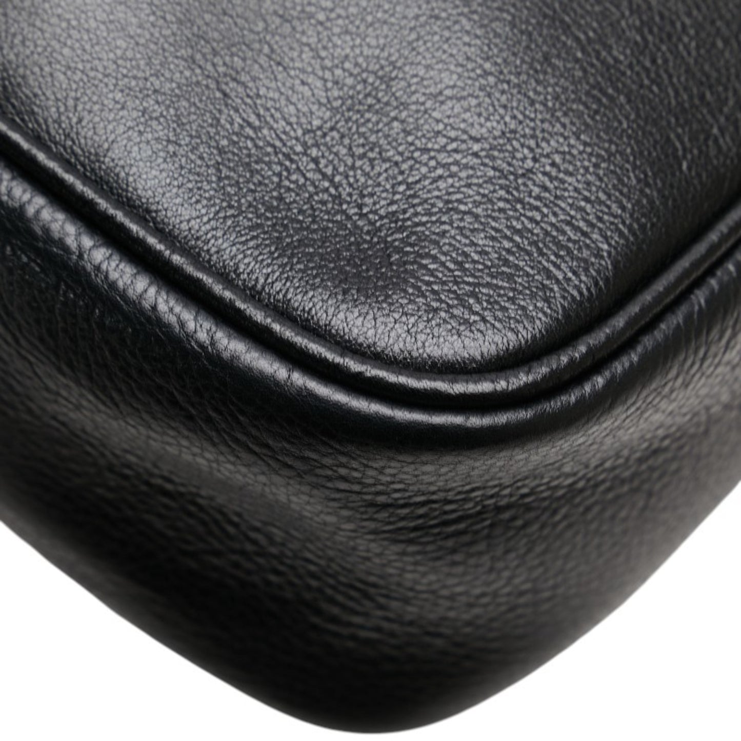 Versace Medusa Clutch Bag/Second Bag In Black Leather