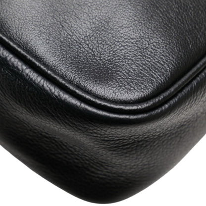 Versace Medusa Clutch Bag/Second Bag In Black Leather