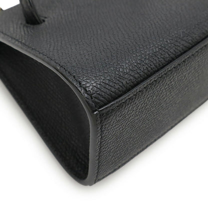 Valextra Iside Belt Mini Handbag Shoulder Bag Waist 3Way Leather Black Sges0061028Locpl99 V3E61 028