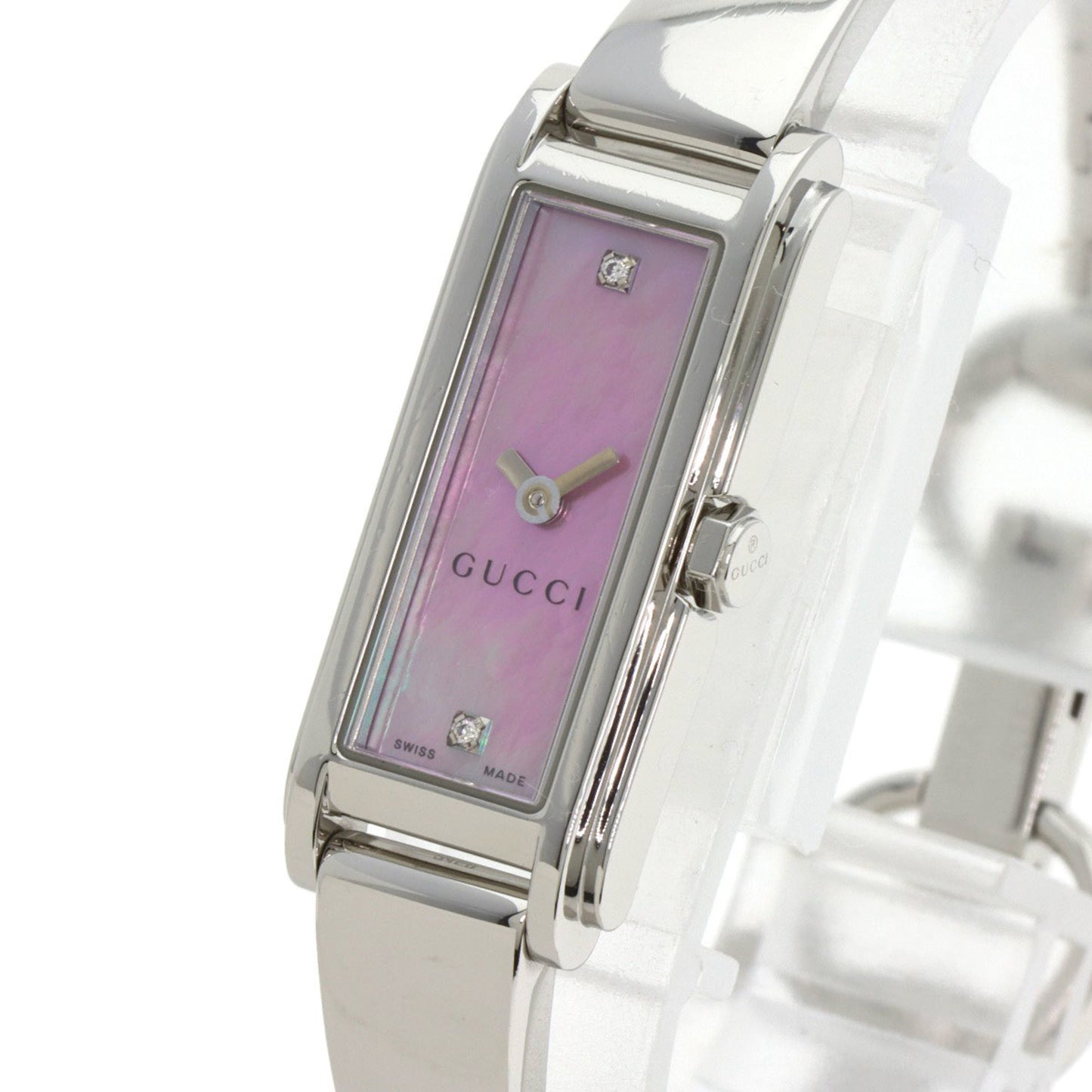 Gucci 109 G-Line 2P Diamond Watch Stainless Steel Ss