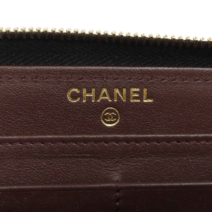 Chanel Matelasse Coco Mark Long Wallet Grained Calfskin