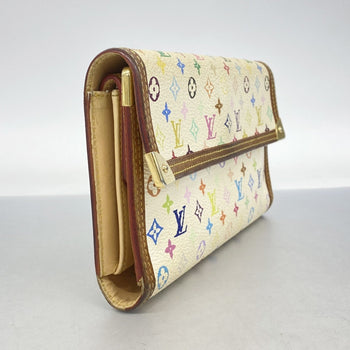 Louis Vuitton Tri-Fold Long Wallet Monogram Multicolore Porte Tresor International M92659 Bron