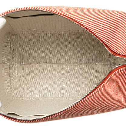 Hermes Brid A Black Gm Handbag In Orange