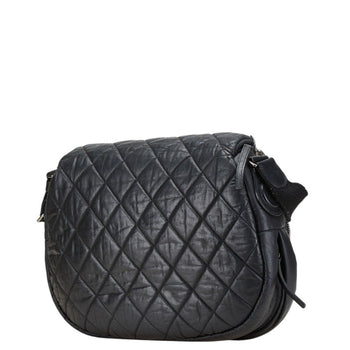 Chanel Matelasse Coco Cocoon Bag Shoulder Black Leather