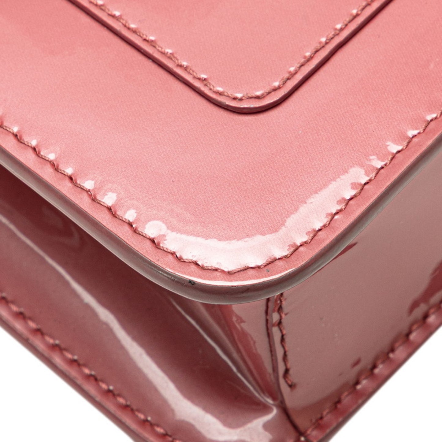 Bvlgari Serpenti Forever Chain Shoulder Bag In Pink Enamel