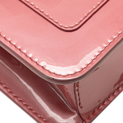 Bvlgari Serpenti Forever Chain Shoulder Bag In Pink Enamel