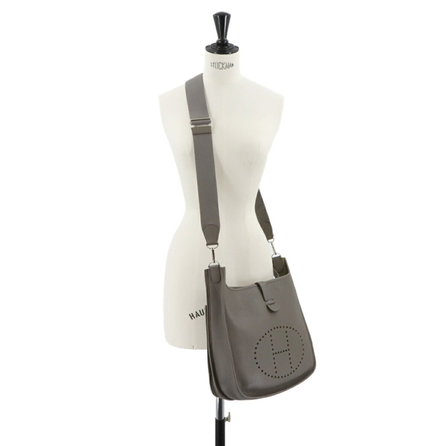 Hermes Herms Evelyne 3 Gm Shoulder Bag In Taurillon Clemence Etain