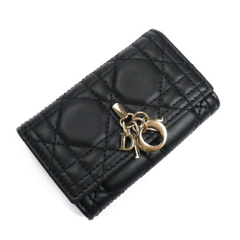 Christian Dior My Aster Key Case Cannage Black S0983Onmj M900