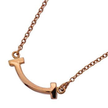 Tiffany T Smile Mini Necklace In 18K Pink Gold