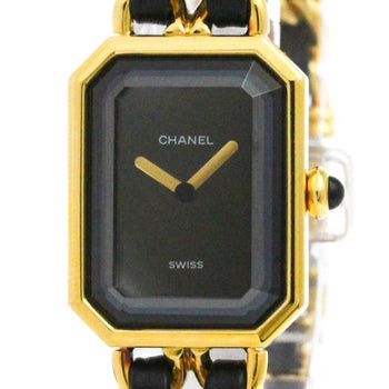 Chanel Premiere Size L Gold Plated Quartz