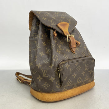 Louis Vuitton Monogram Montsouris Mm Backpack M51136 Brown