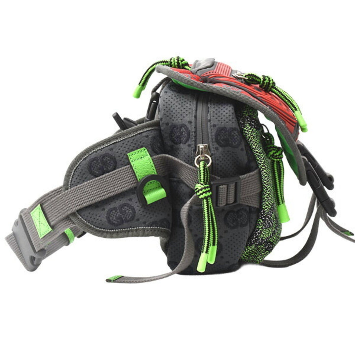 Gucci Men'S Small Backpack Gg Nylon Belt Bag In Gray