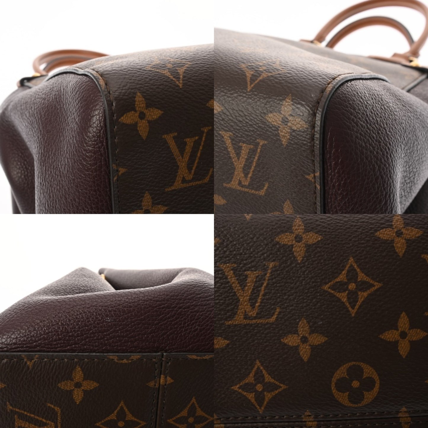Louis Vuitton Monogram Fold Tote Bag In Noir/Wine Red (M45409) -