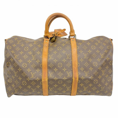 Louis Vuitton Monogram Keepall Bandouliere 50 Boston Bag M41416 Brown